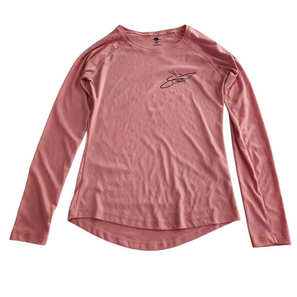 Spencer‎ Yachts Sun Shirt Rash Guard UV Sun Protection Pink Coral Womens Small - Picture 1 of 7